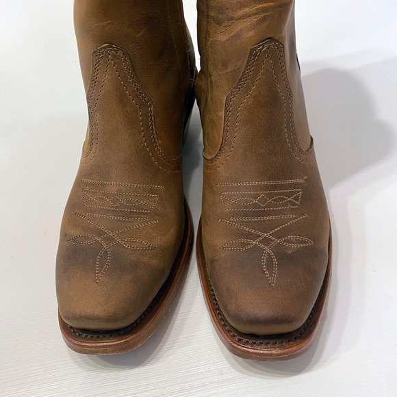 Boulet Brown Western‎ Cowboy Ranch Hand Ankle Zipper Boots Mens 7 D Canada main image 12